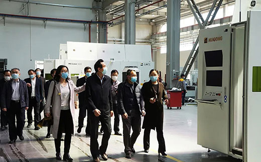 苏州市副市长蒋来清等辅导调研人生就是博官网机械人智能设备产业基地